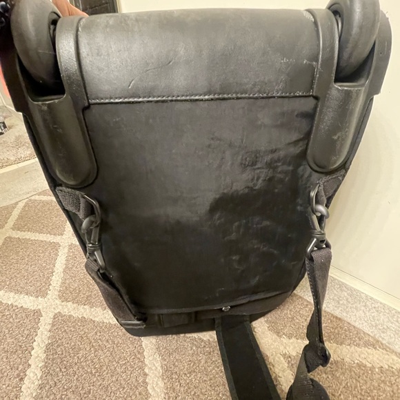 Kipling Sanaa Rolling Backpack Retractable Handle Black Monkey Keychain - Picture 9 of 12